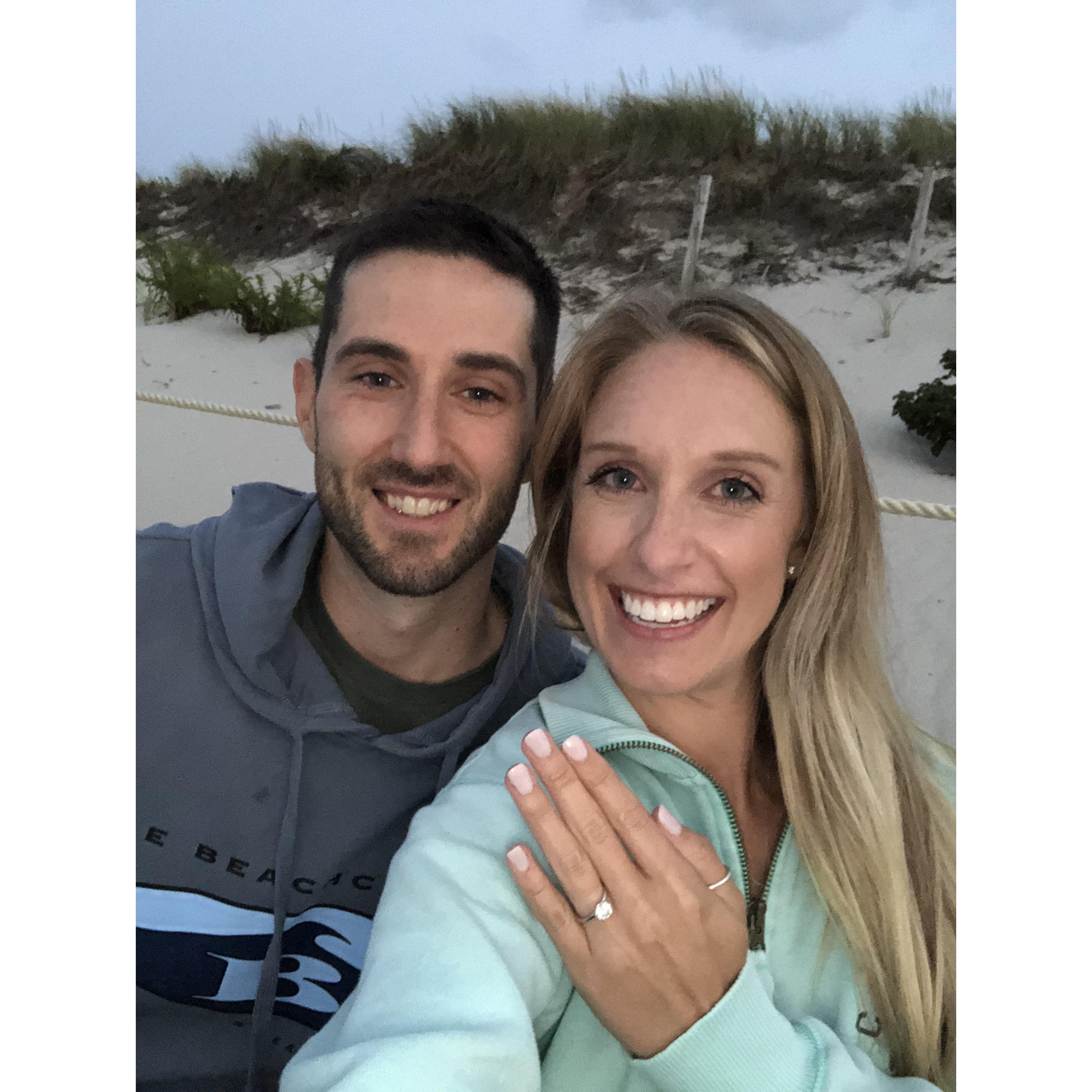 Our beach engagement at Bayview Beach