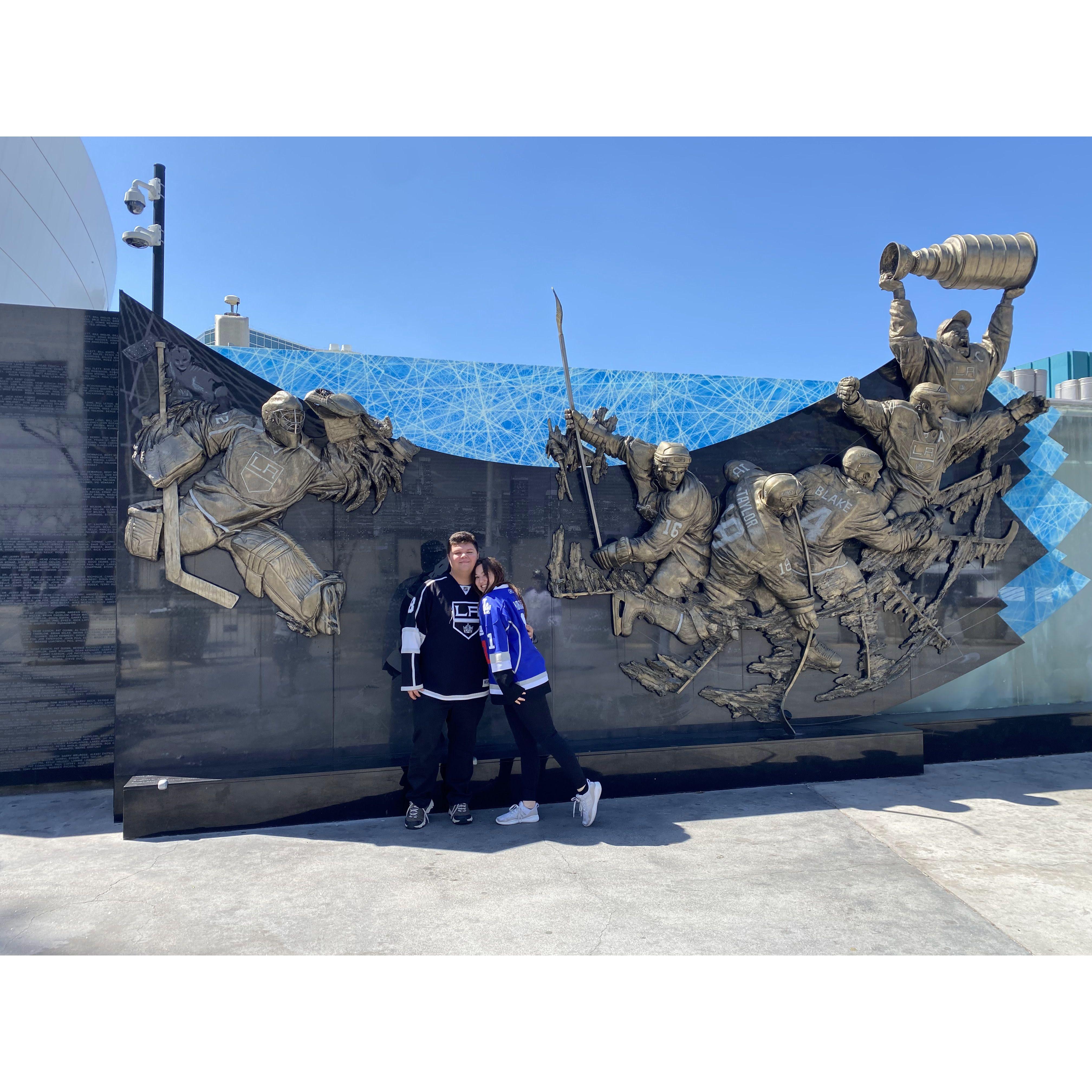 Our first hockey game together!