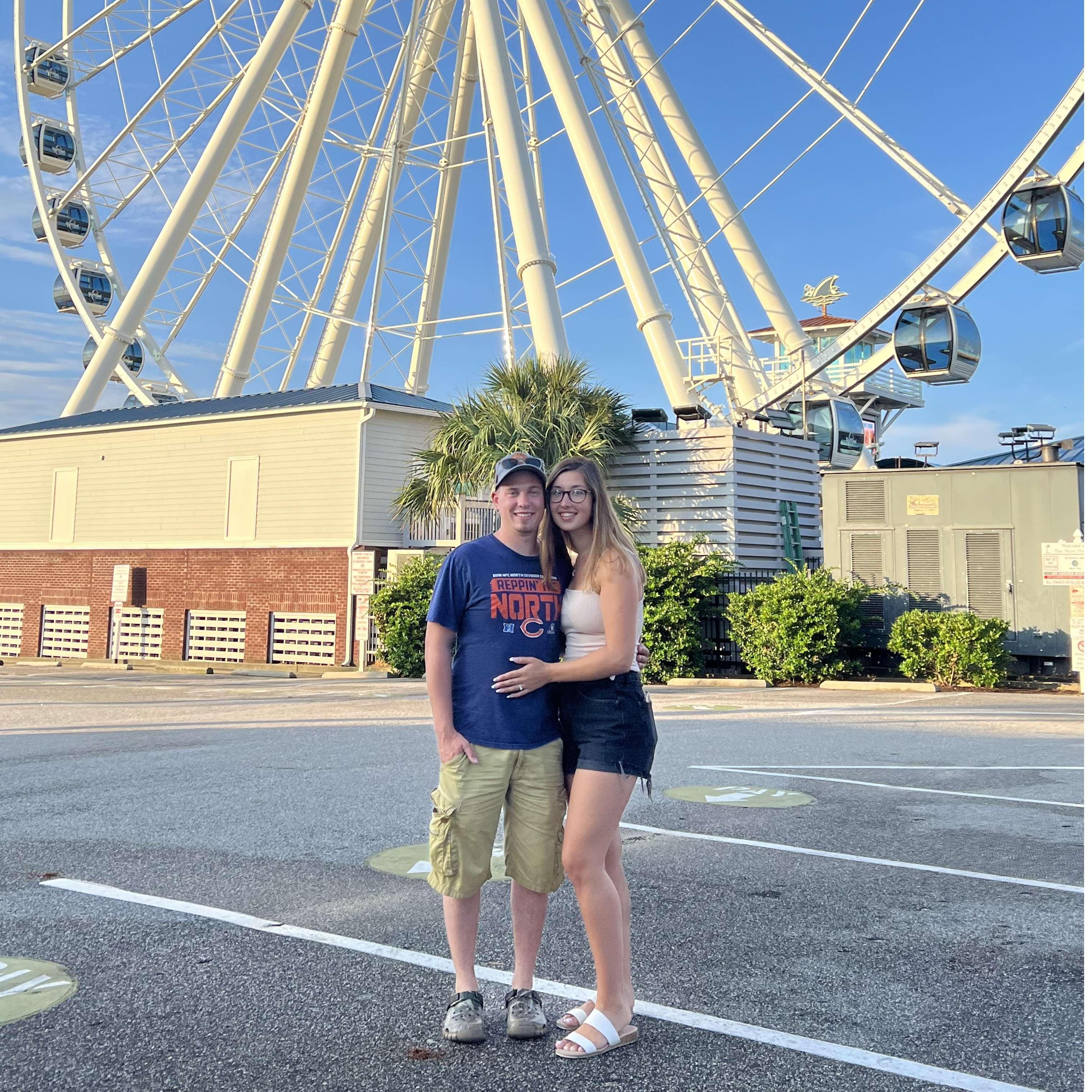 Got engaged at the Myrtle Beach Sky Wheel!