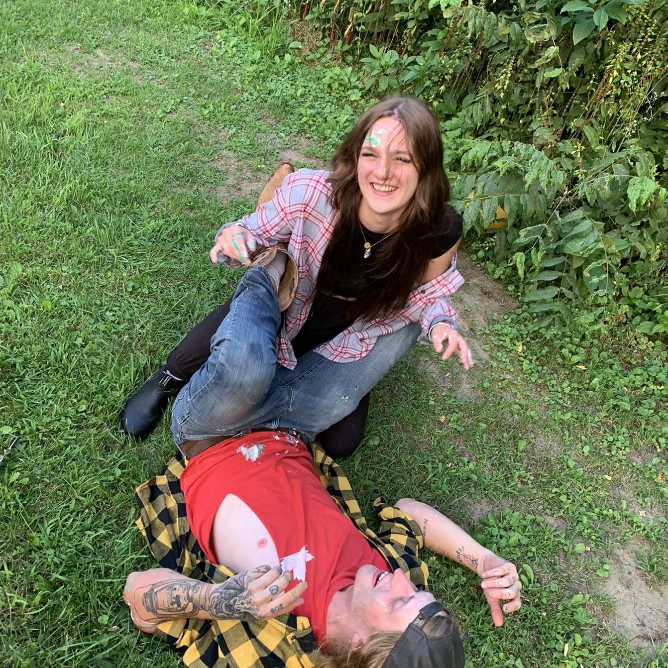 How it all started, cake fight