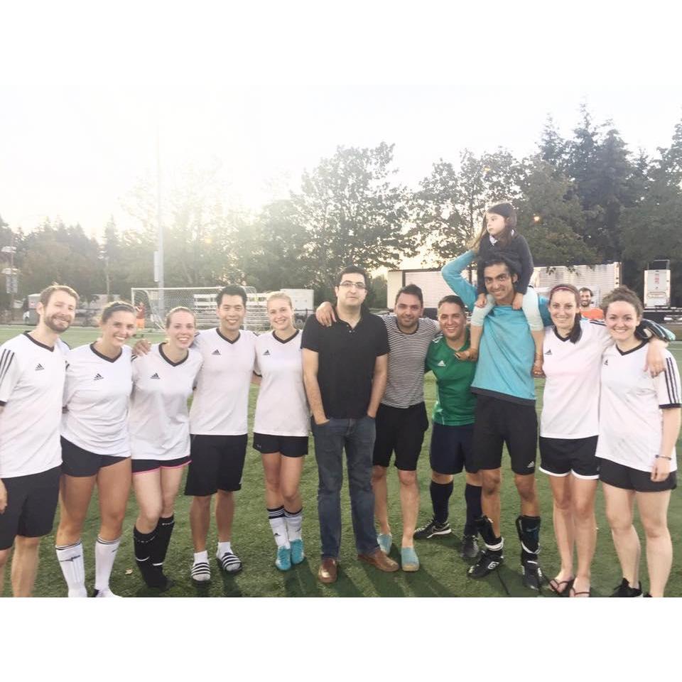 The team where Bahram and Anne met