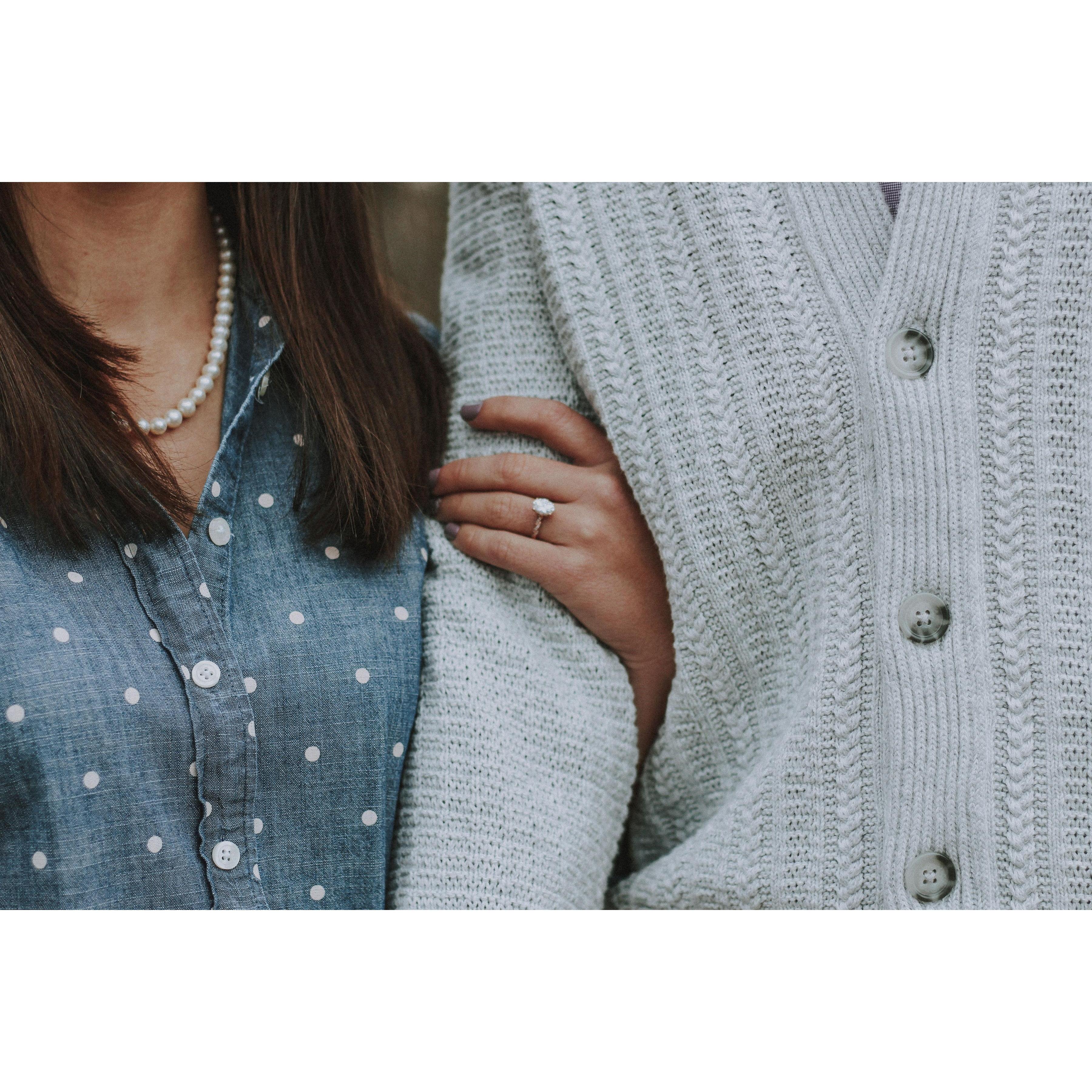 Engagement photo by Lindsay Hafner Photography in January, 2019.