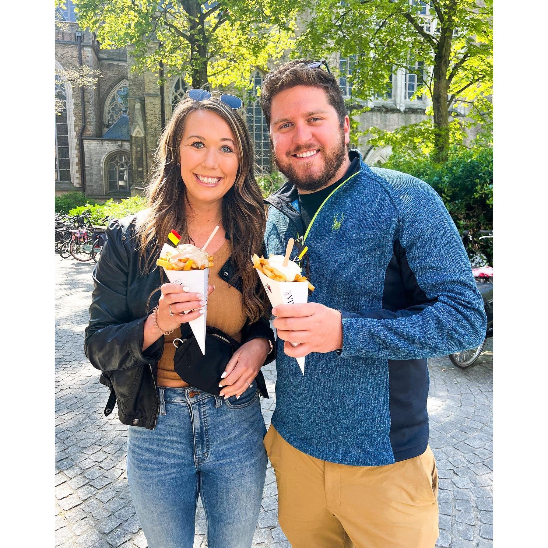 Belgian fries in Bruges