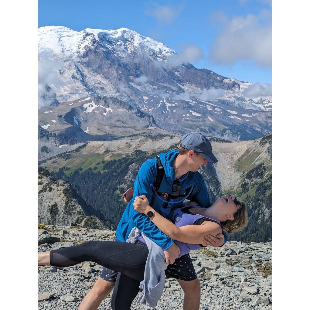Now they live together in Seattle where they enjoy tending their rooftop garden, hiking, and trying out all the local breweries and wineries.