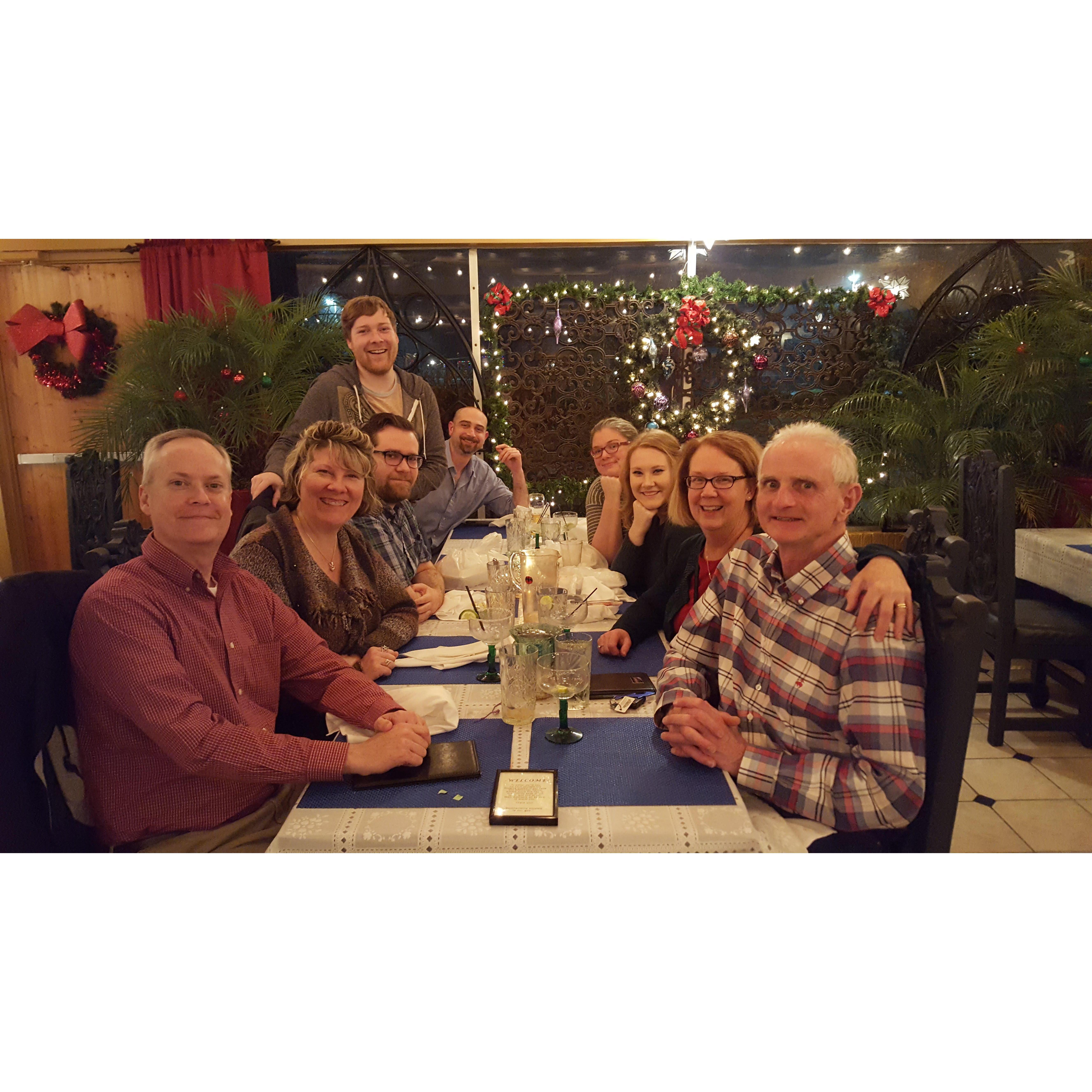 The Dietschs and Camms at El Meson- December 2017