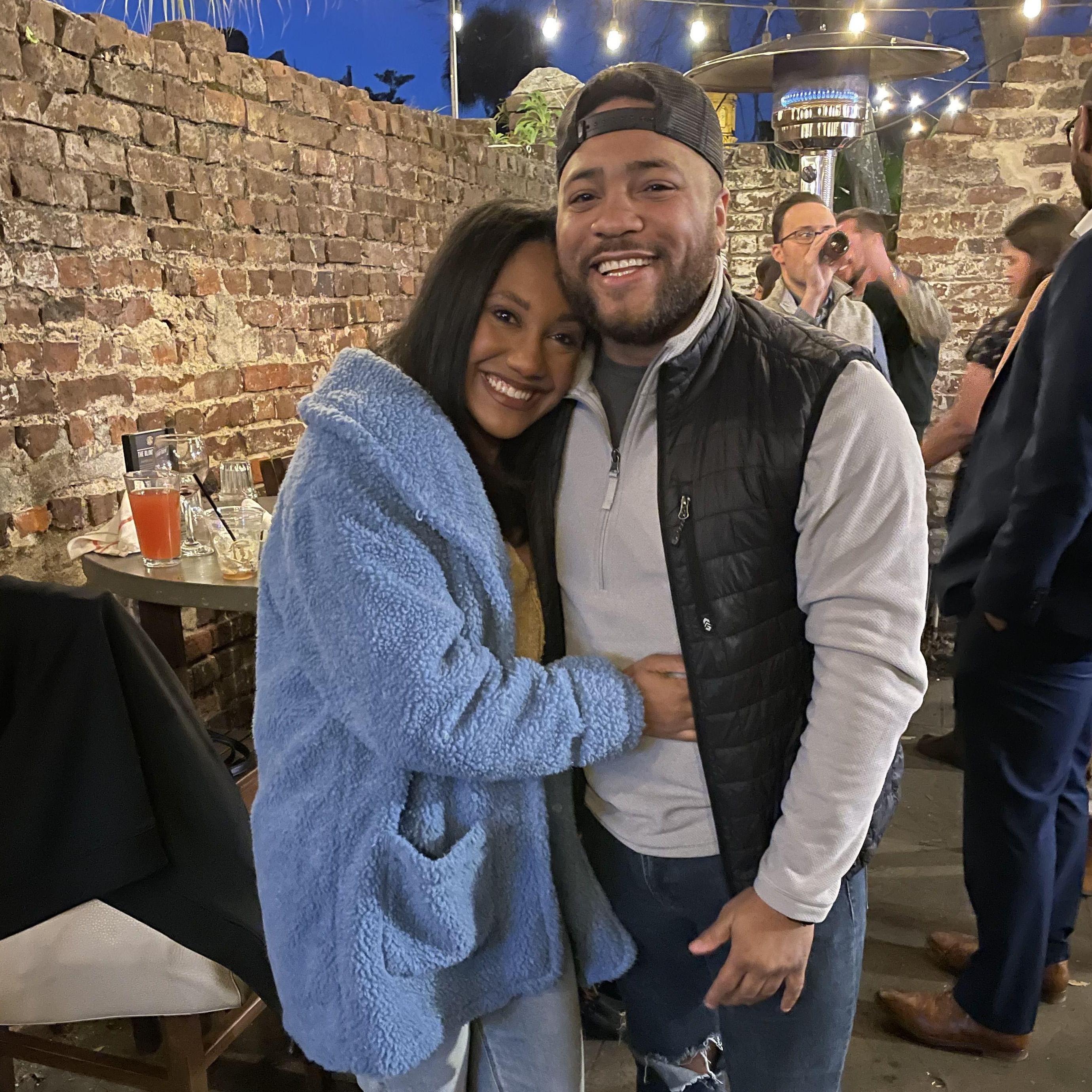 One of our many date nights in Charleston