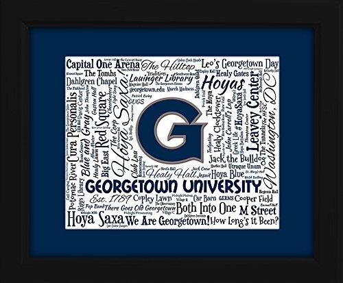 Georgetown University 16x20 Beautifully Framed Canvas Art Piece