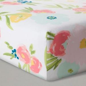 cloud island™ - Fitted Crib Sheet Floral - Cloud Island™ - Pink