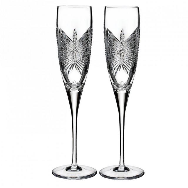 Waterford Love Happiness Flute, Pair