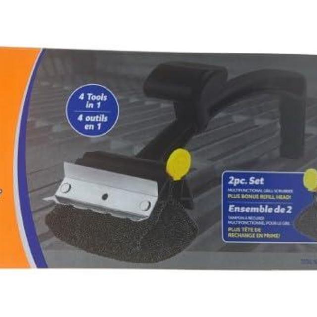 Scrub Daddy - BBQ Daddy Steam Cleaning Grill Scrubber Value Pack, Durable & Heat Resistant, Water-Activated FlexTexture, Made in Vietnam