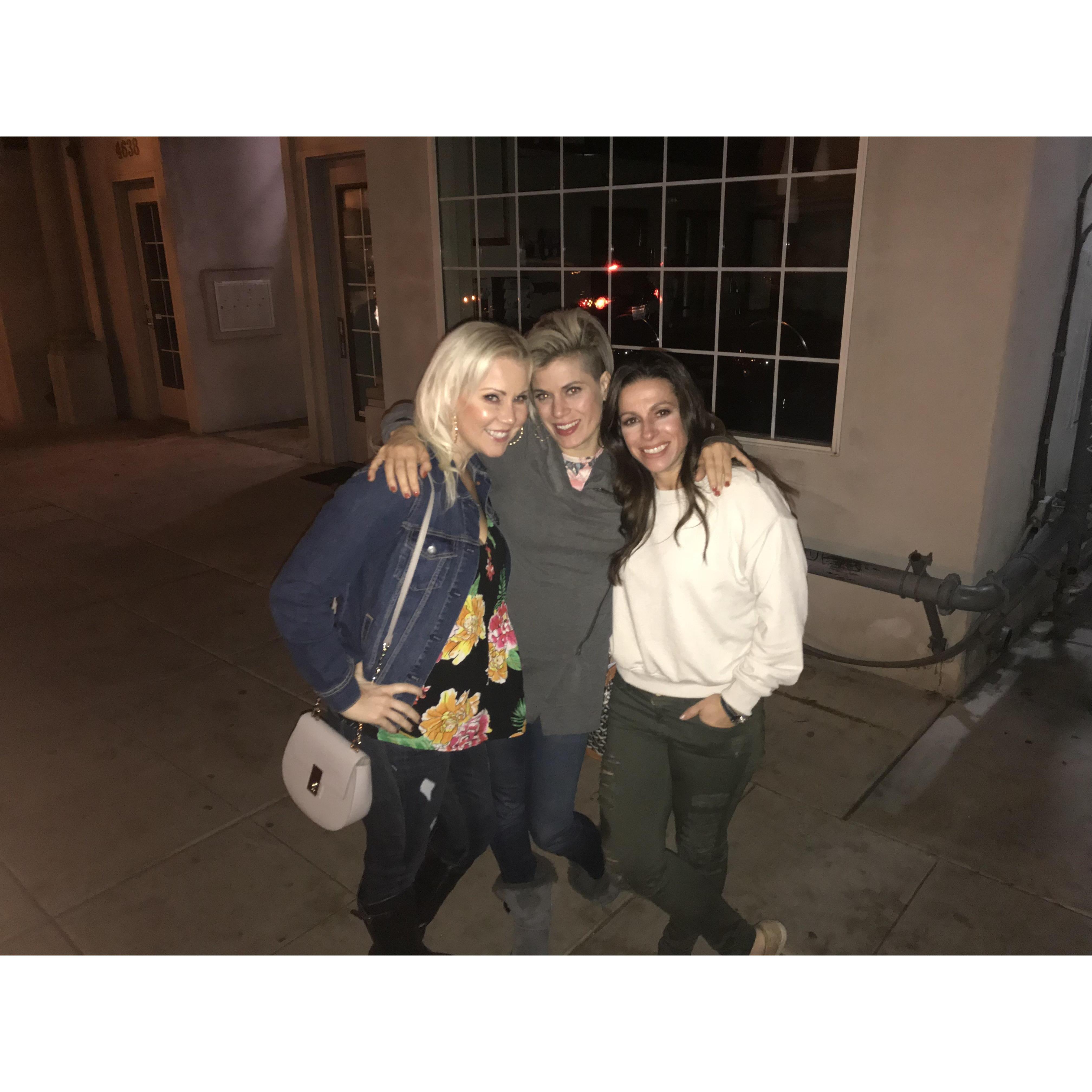 Aubrey hangin' with her girls!