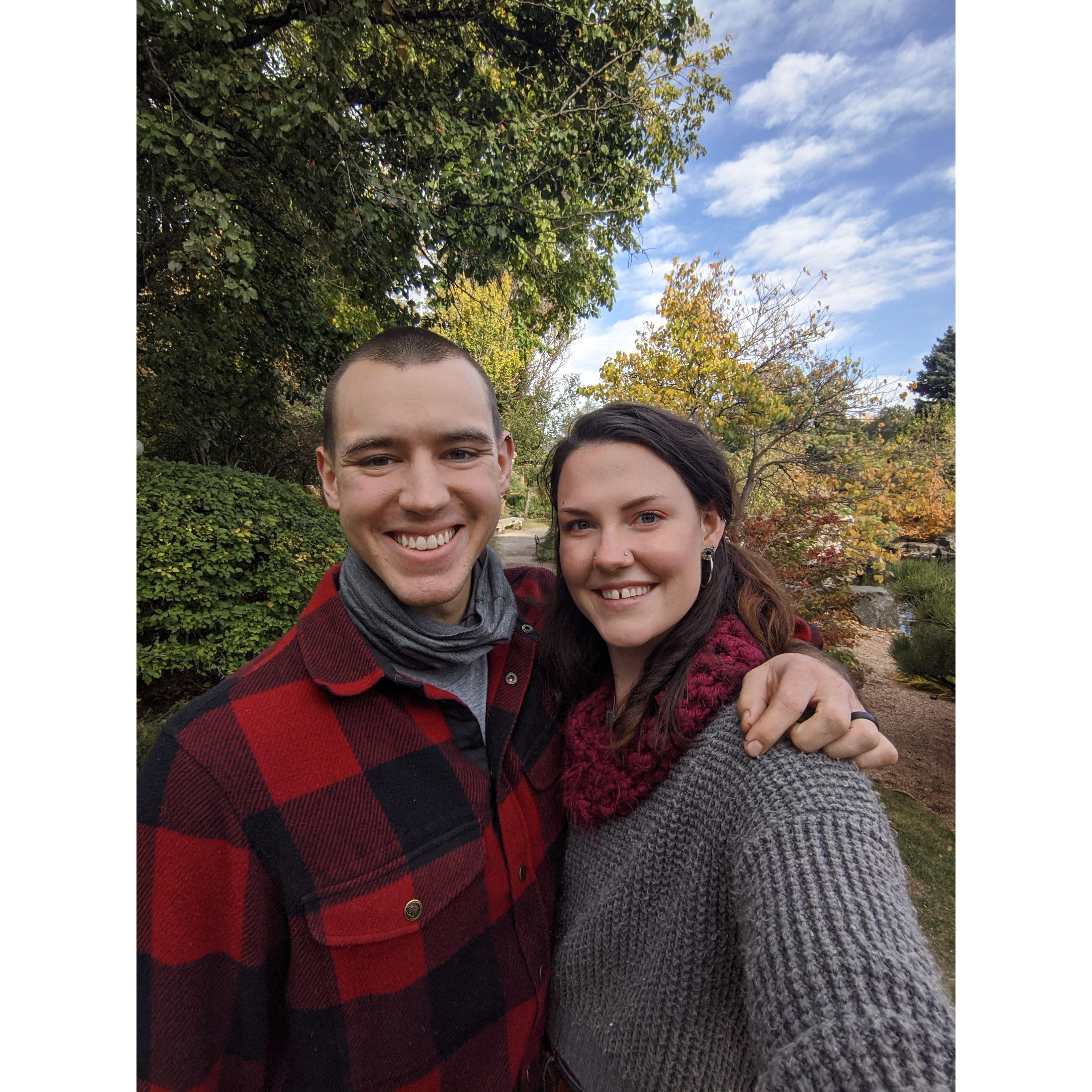 Kellar gave Kinsey her engagement ring for her birthday during a walk around the Denver Botanical Gardens.