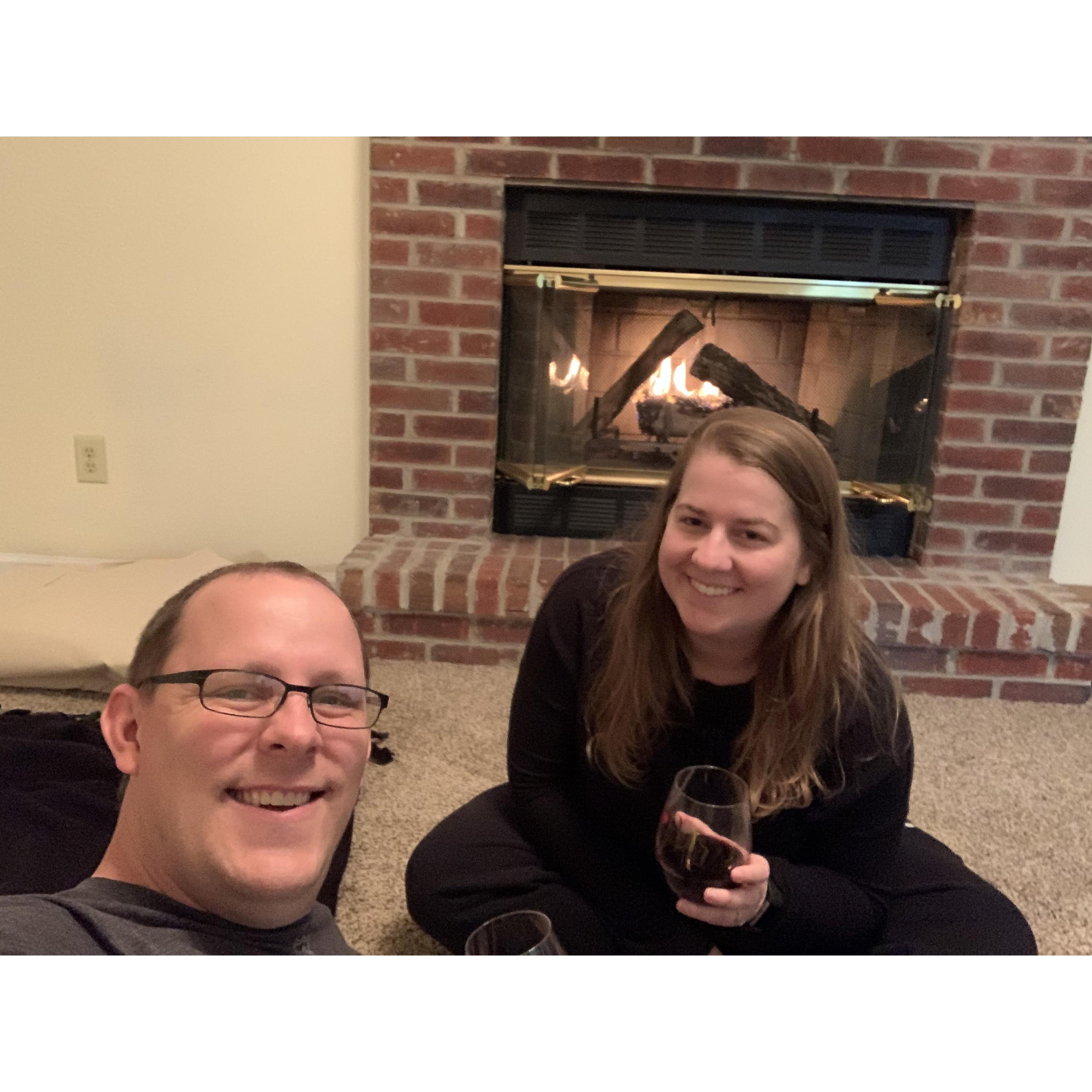 Our first night in our new home!