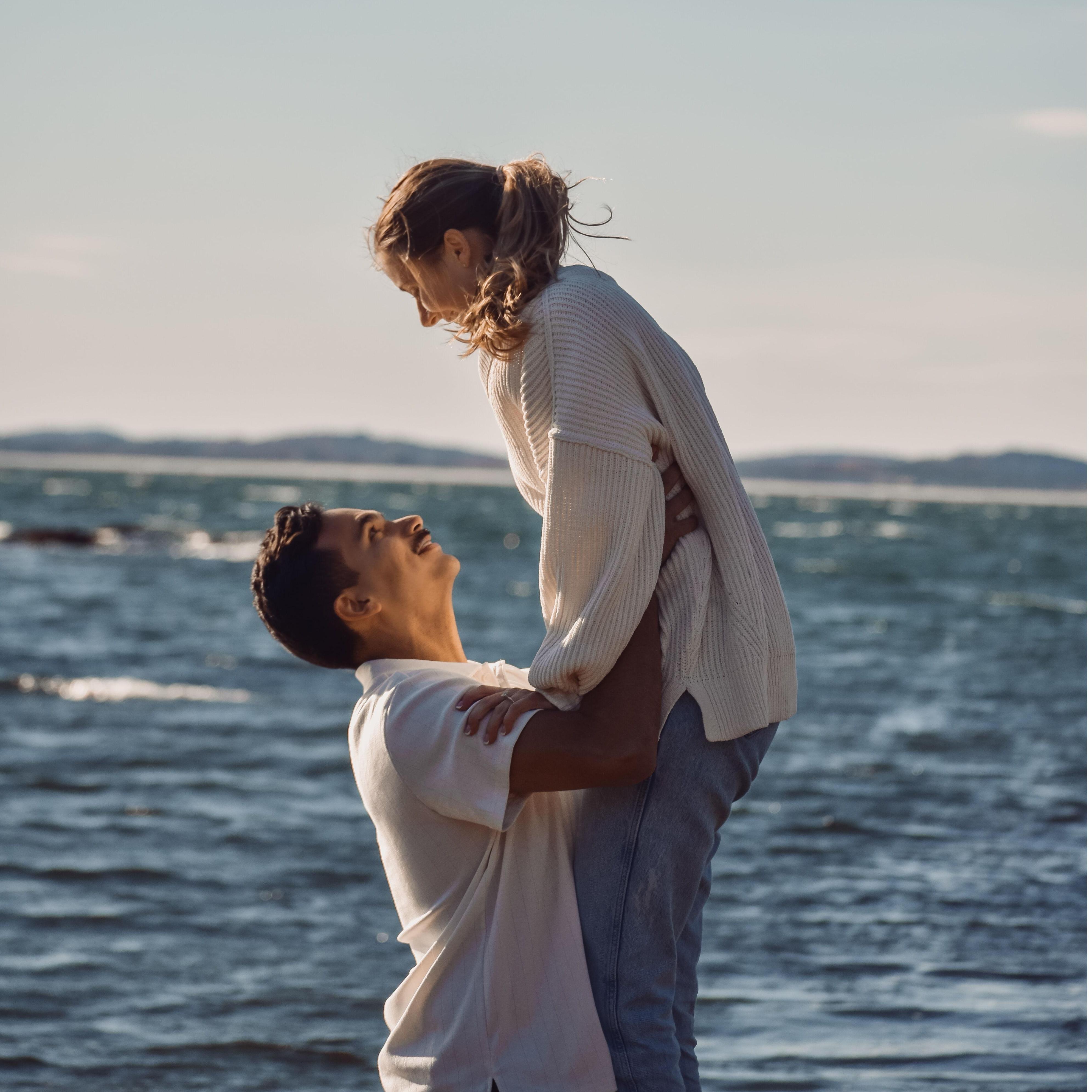 This is my (Becca's) favorite photo from our engagement photos, every time I see it I smile