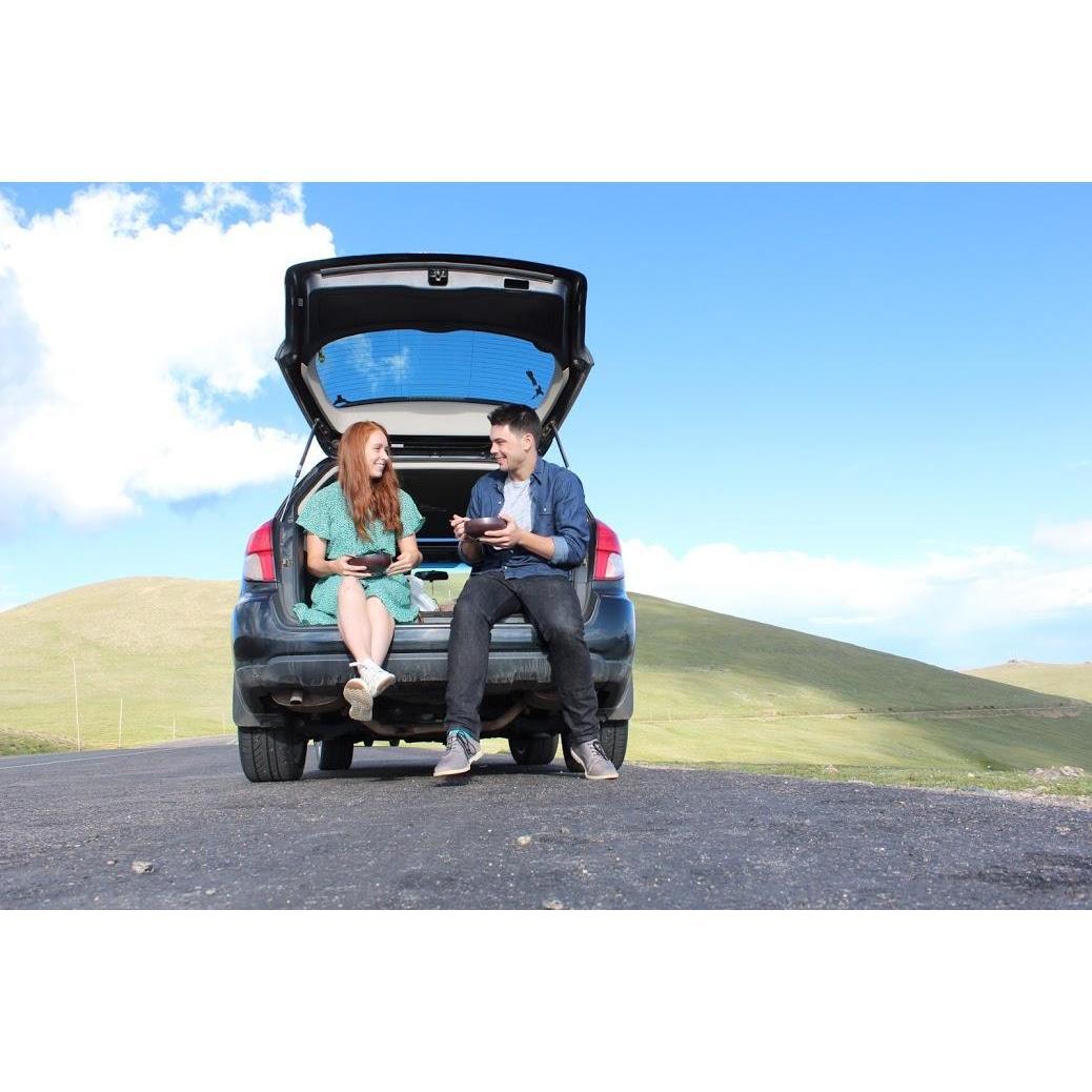 Subaru picnics in Rocky Mountain National Park.