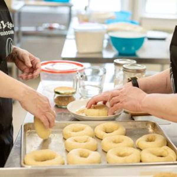 Bagel making class in Montreal
