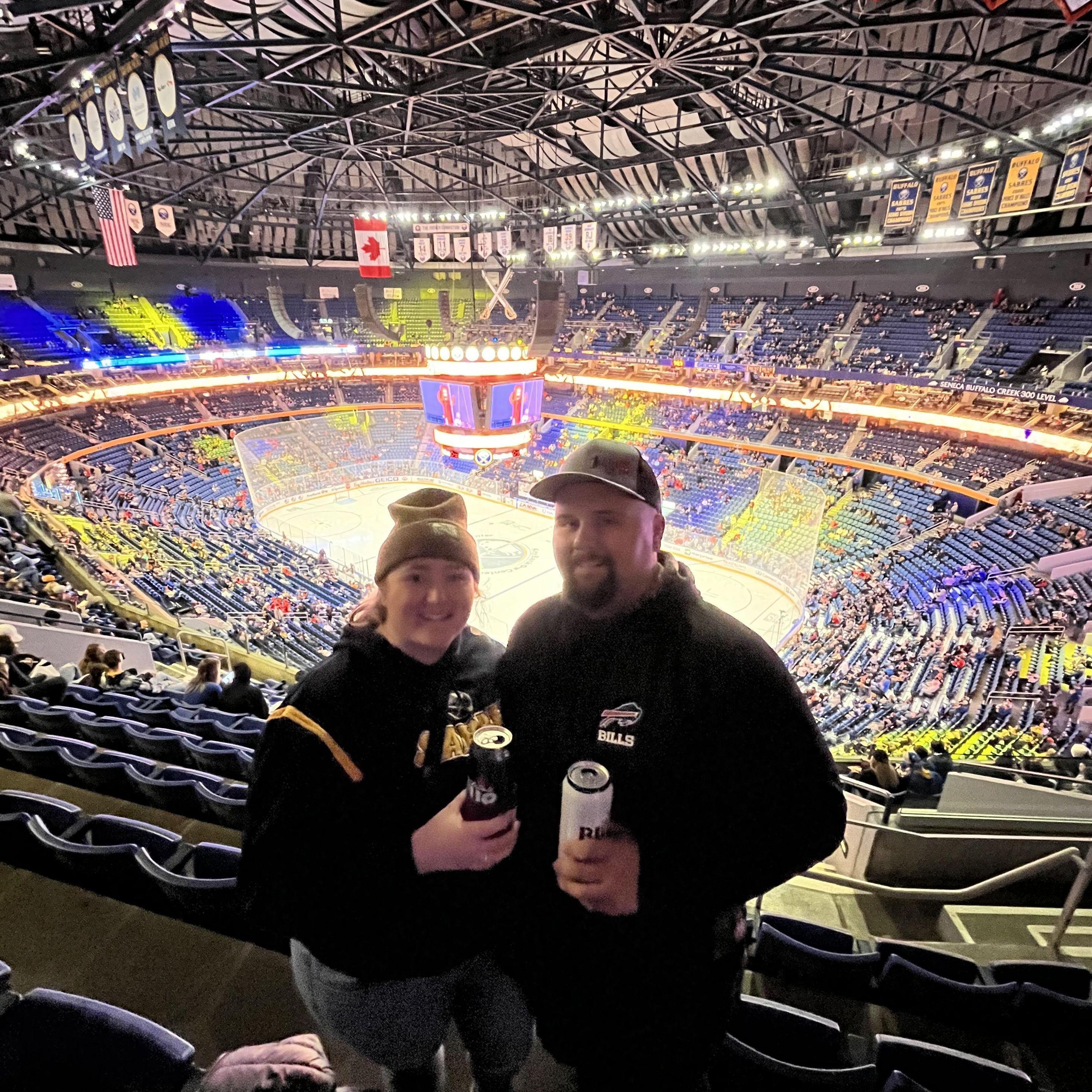 November of 2022 - First Sabres game as fiancés 🏒