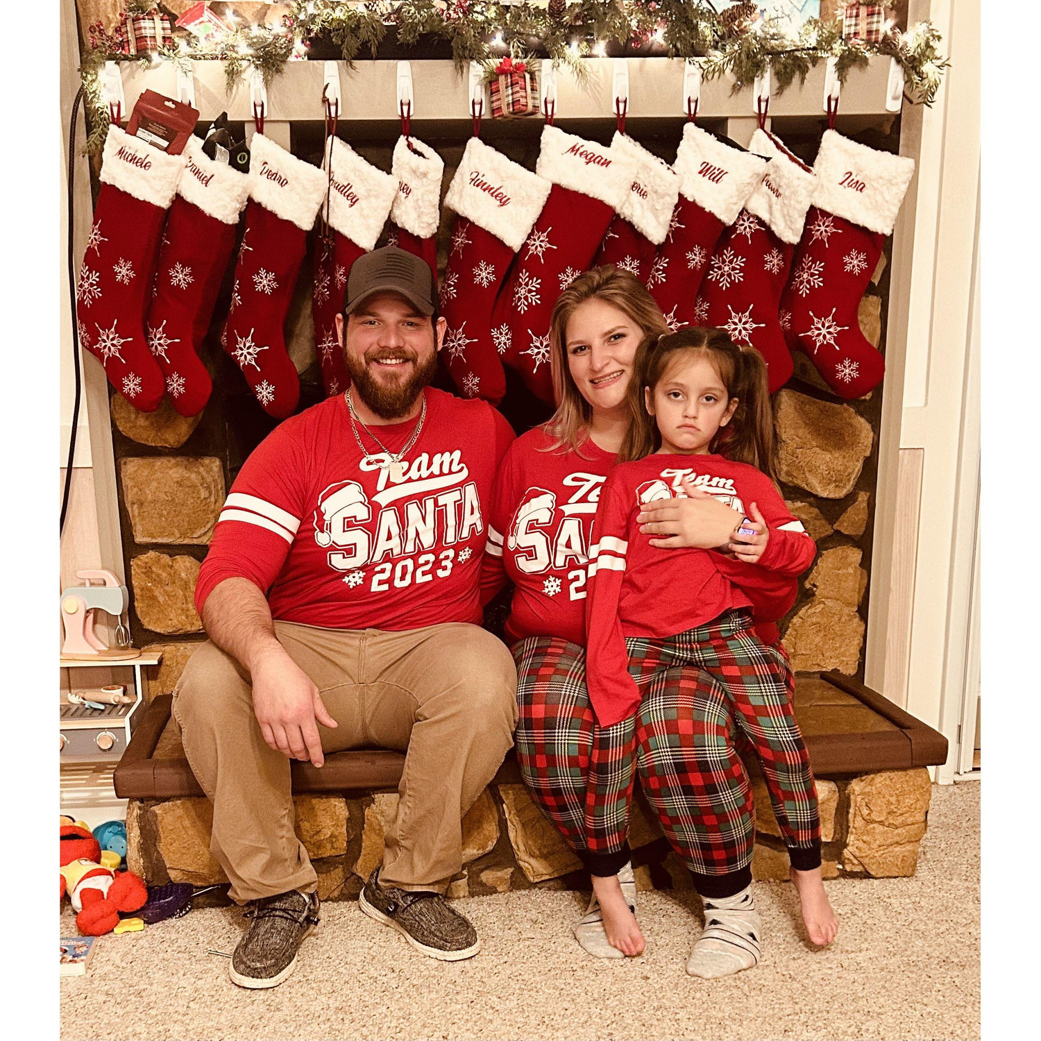 Our first Christmas together, poor Averie had covid and we didn't even know it.