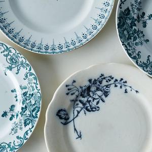 Mixed Vintage French Plates (Set of 4)