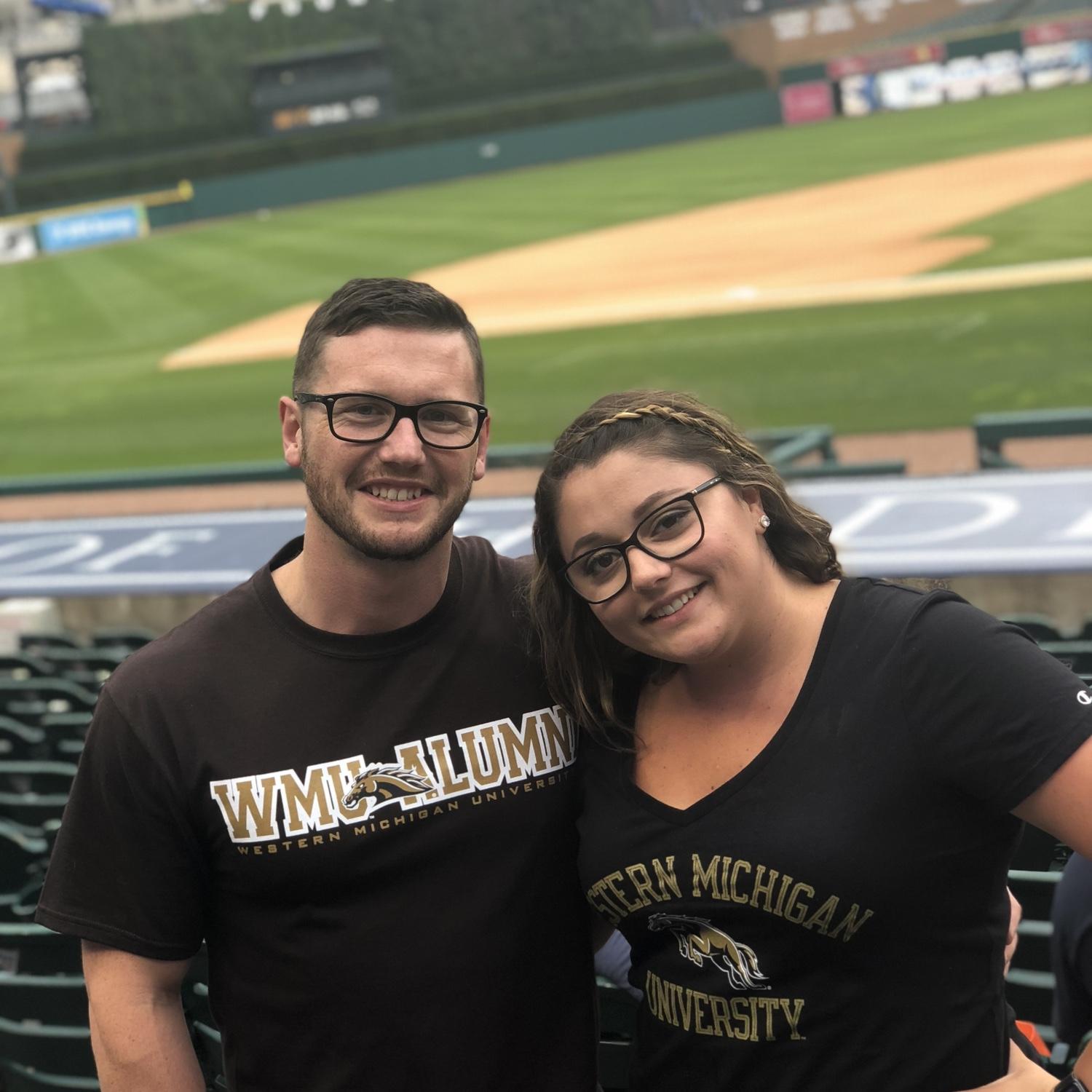 WMU Night at Comerica Park for Chris’s 30th!