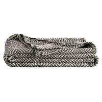 Norwich Blanket: King Sized - Black/Ivory Color