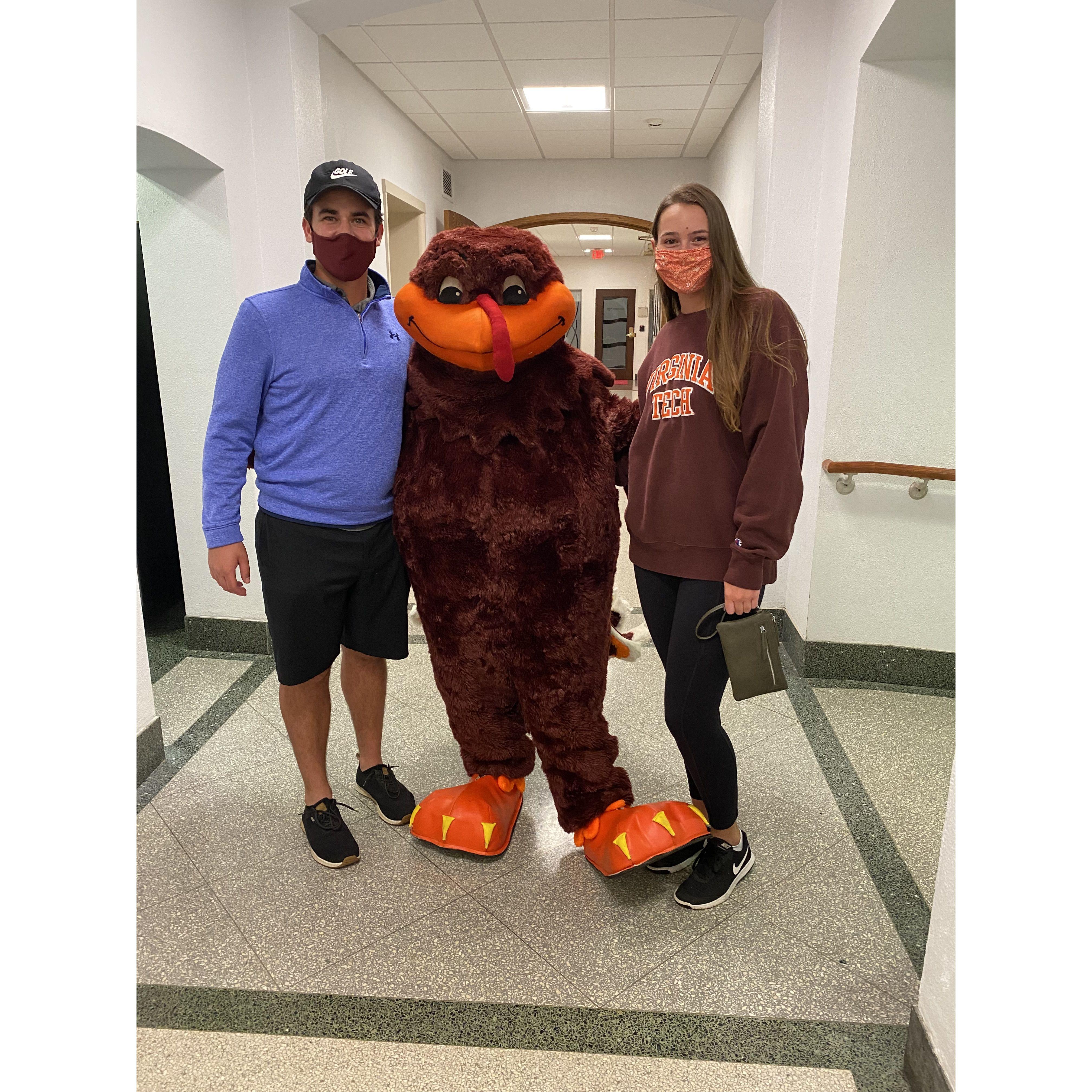 October 6, 2021: Met the Hokie Bird