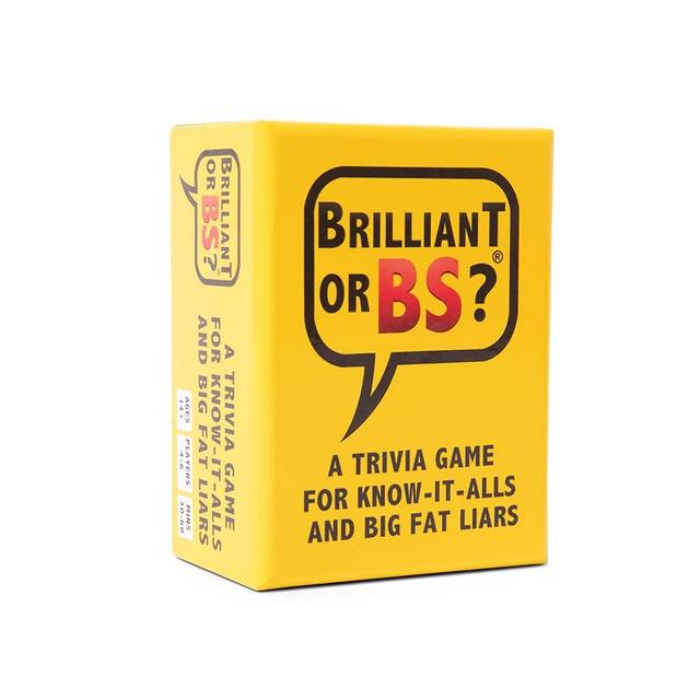 Brilliant or BS? - A Trivia Game for Know-It-Alls and Big Fat Liars - Fun Bluffing Trivia Game for Friends & Family Game Night | 4-6 Players Ages 14+