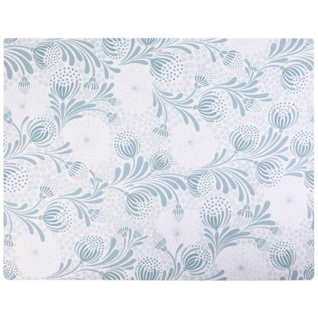 Drymate 19"x24" Dish Drying Mat - Light Blue Floral