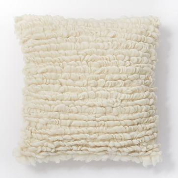 Wool Looped Pillow Cover - Ivory