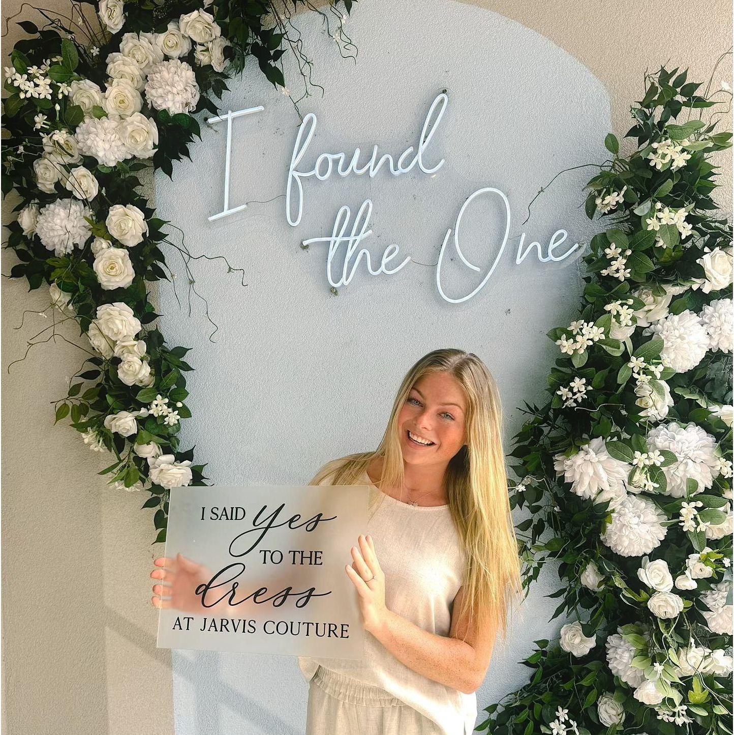 Saying "yes" to the dress!