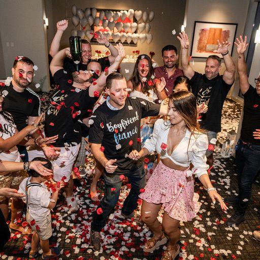 1st engagement surprise party . Florida