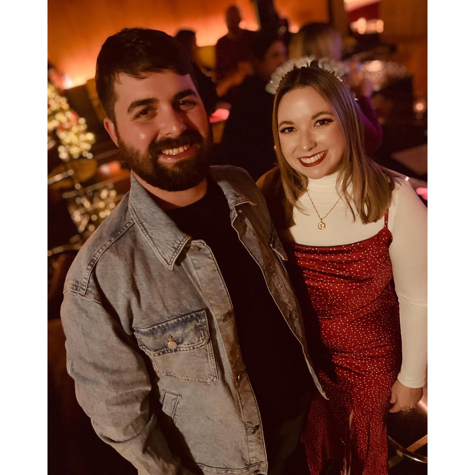 Taylor's birthday dinner the 1st month we did long term Airbnb's around the southeast! This was Charleston, SC 2021