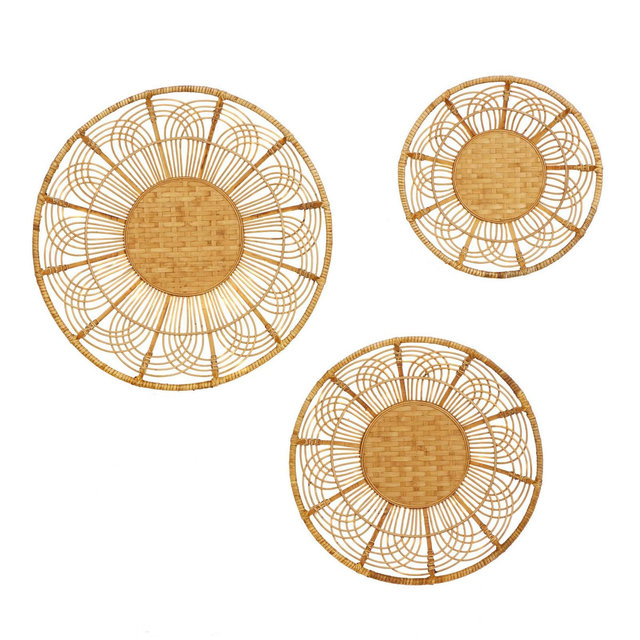 Bohemian Metal Wall decor Brown Set of 3 - Olivia & May