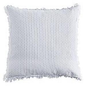 DKNYpure Stripe European Pillow Sham (white/navy)