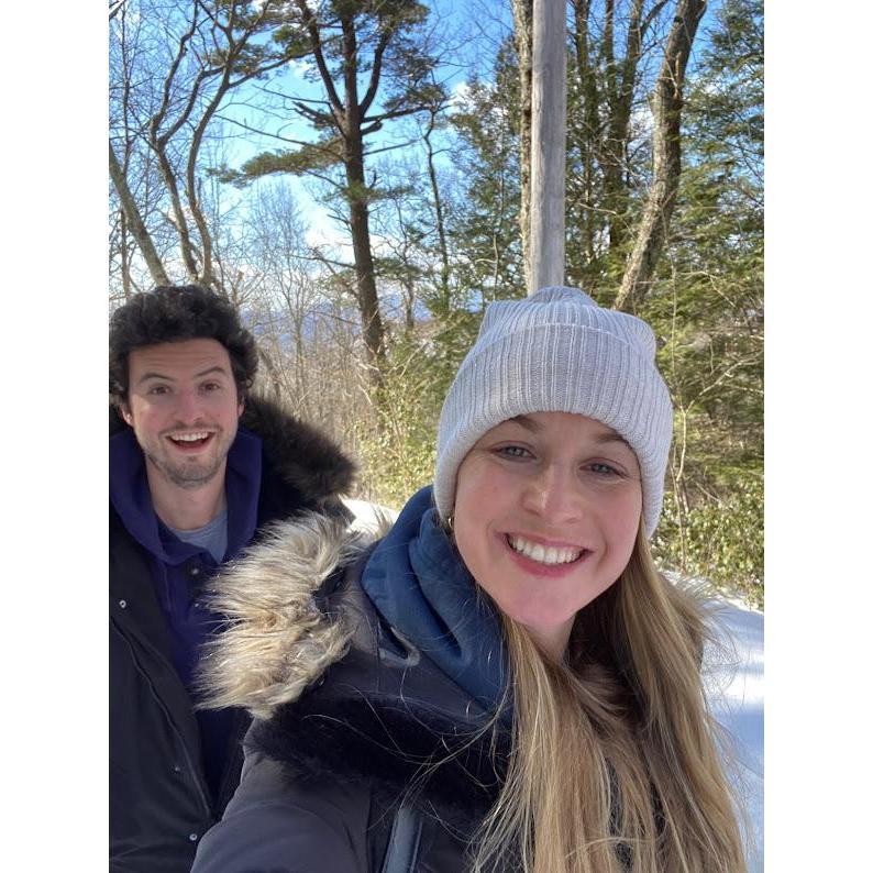 Hiking right before we got engaged