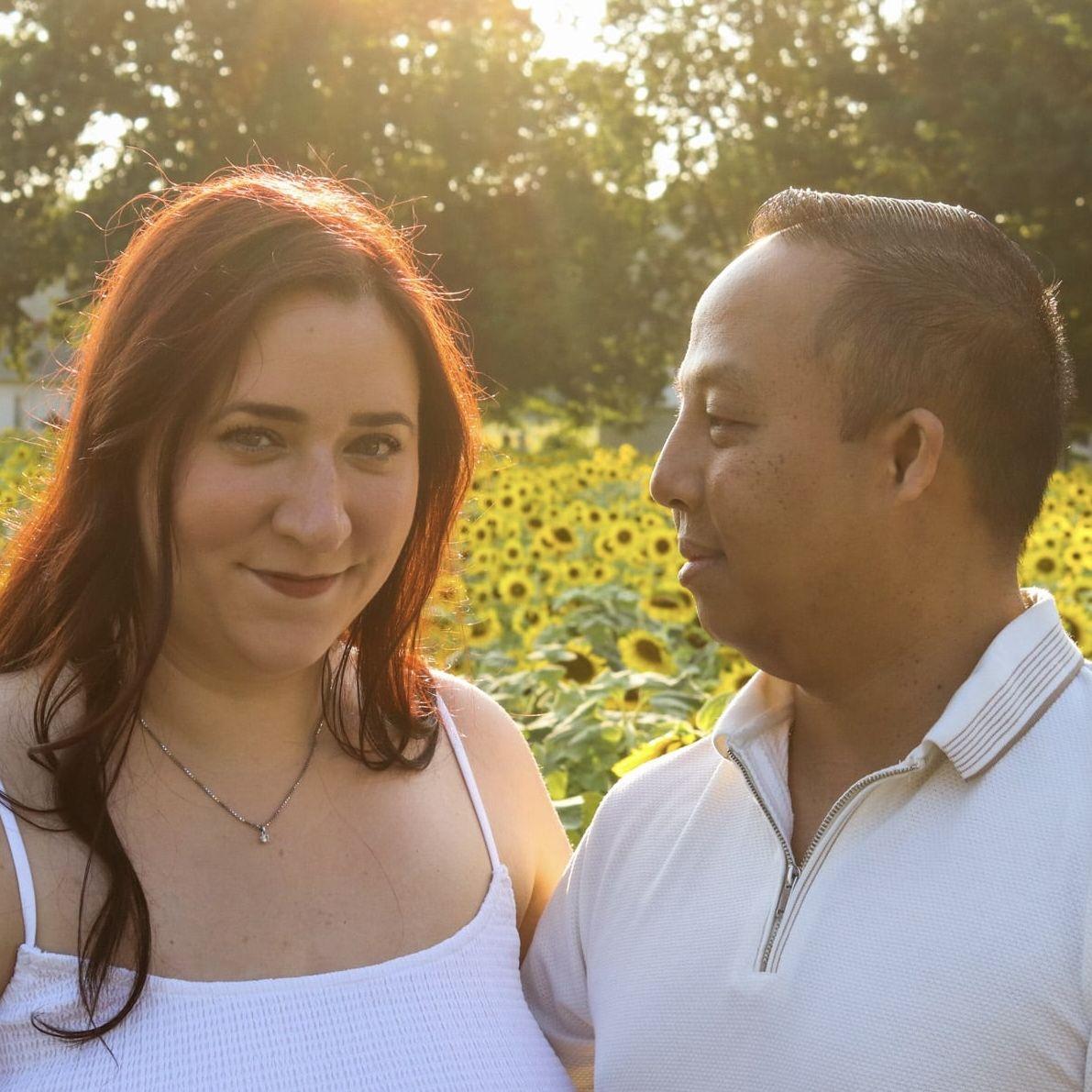 Sarah's mom took photos of us in a Sunflower field in Girard, PA - August, 2025
