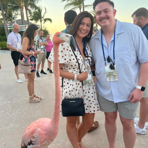 This was our second chairmans club trip with Chase's company in the Bahamas! Emma's name tag has finally been upgraded from "Chase's Girlfriend" to "Chase's Fiancé"!