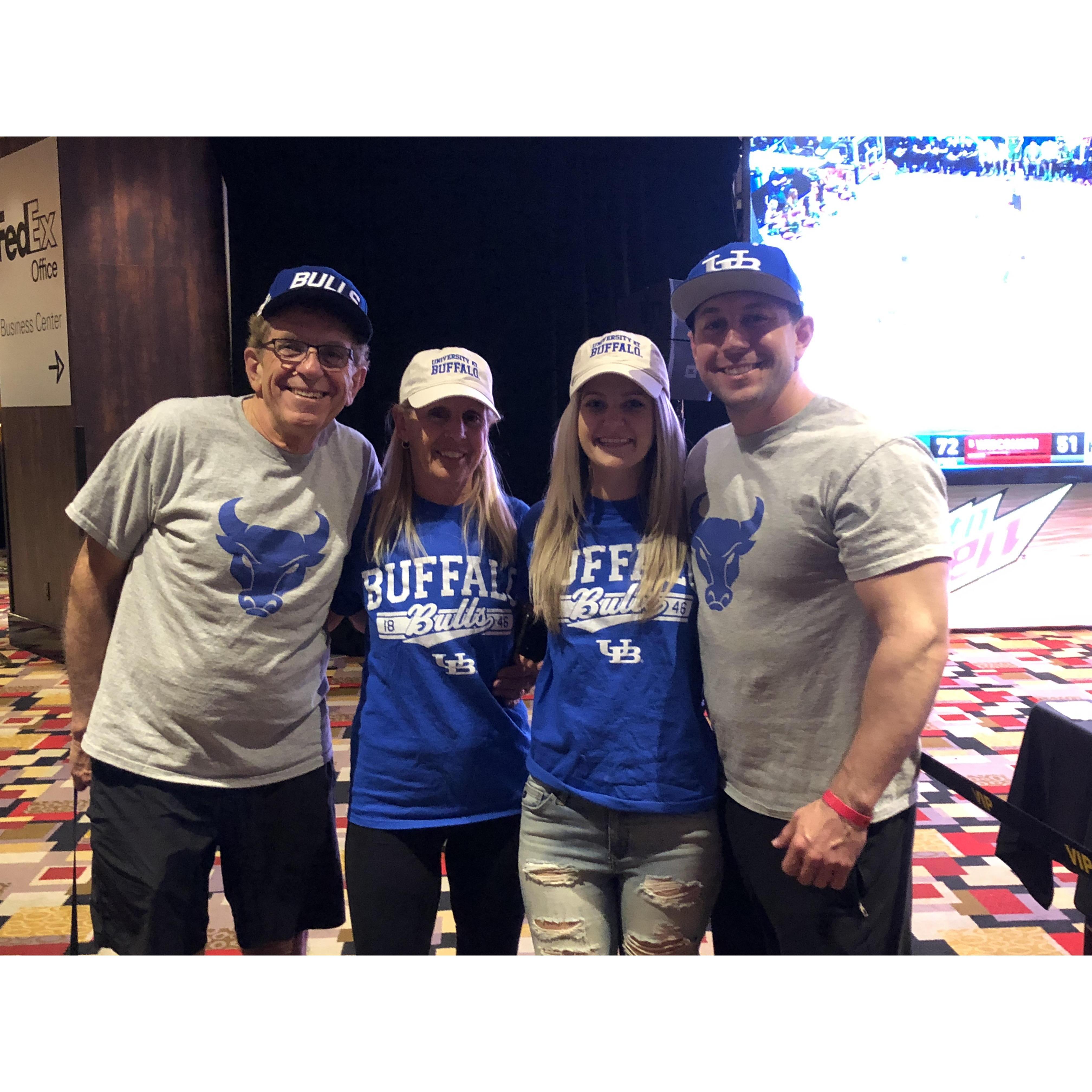 With Mama P and Papa P!