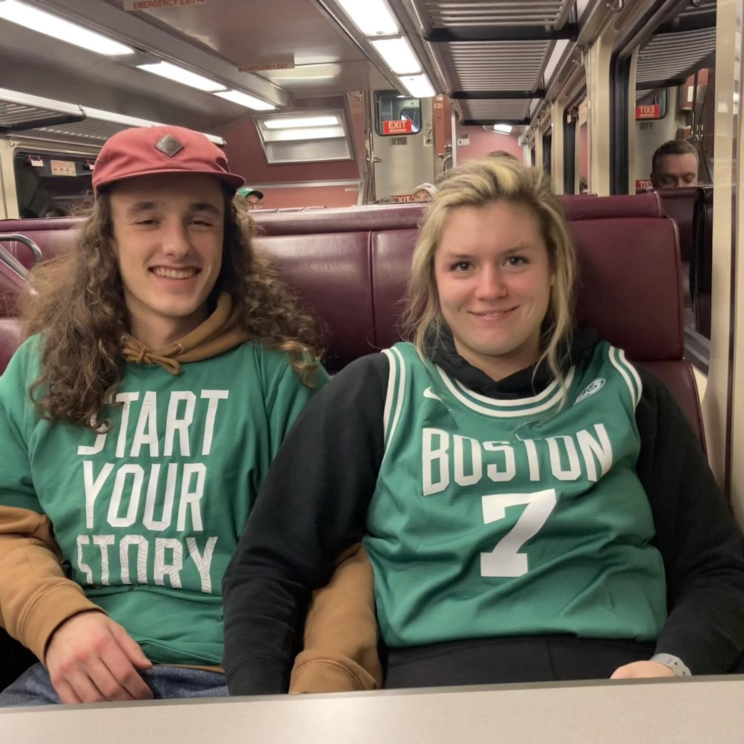 Our first Celtics game together (C’s won)
