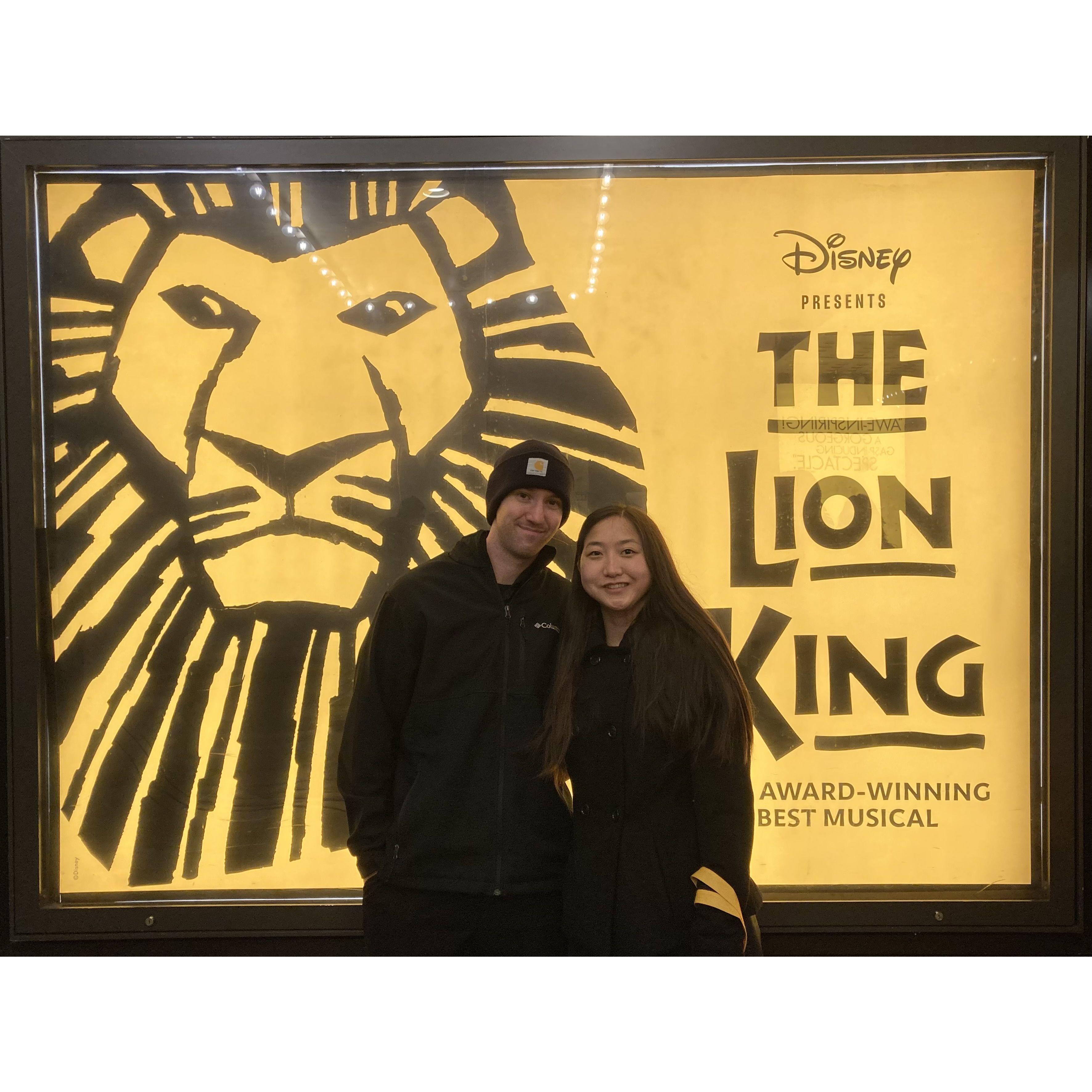 His first broadway show!