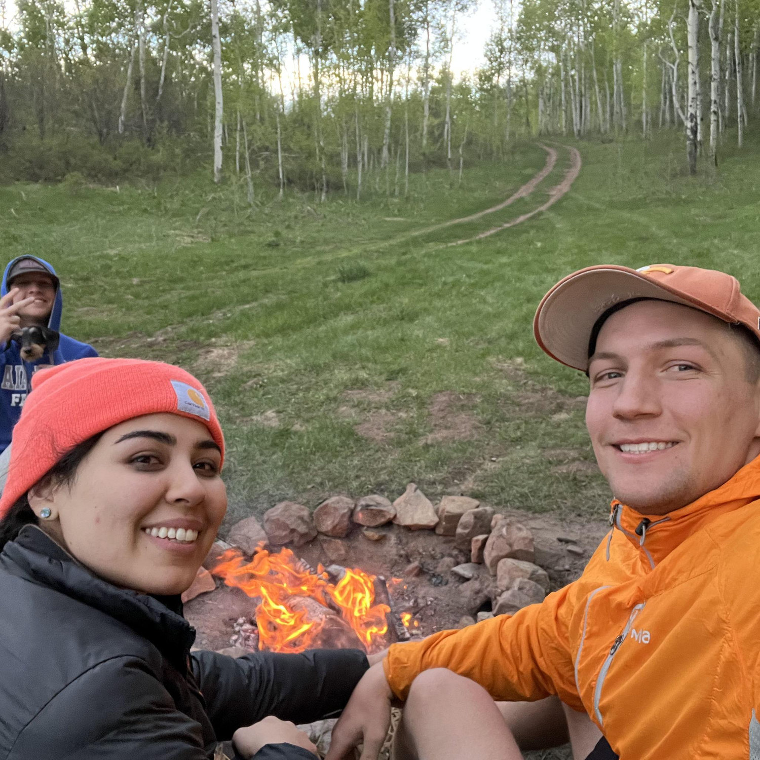 First camping trip together (don't mind Lars and Heidi in the background)