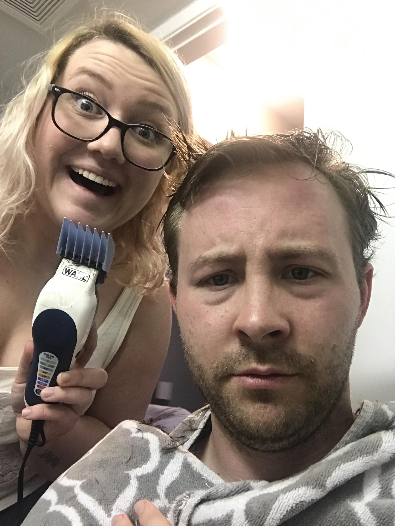 May 2020 - Colt gets a haircut, COVID-style