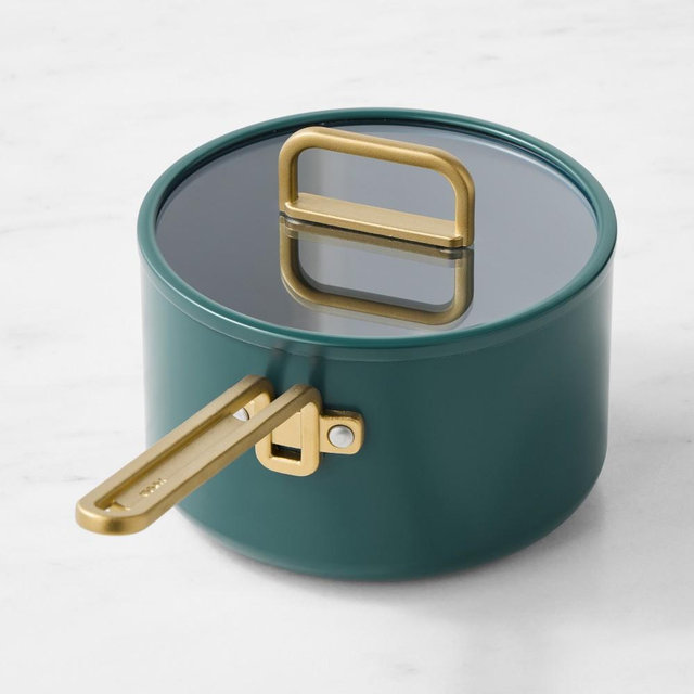 GreenPan™ Stanley Tucci™ Ceramic Nonstick Saucepan, 4-Qt., Venetian Teal