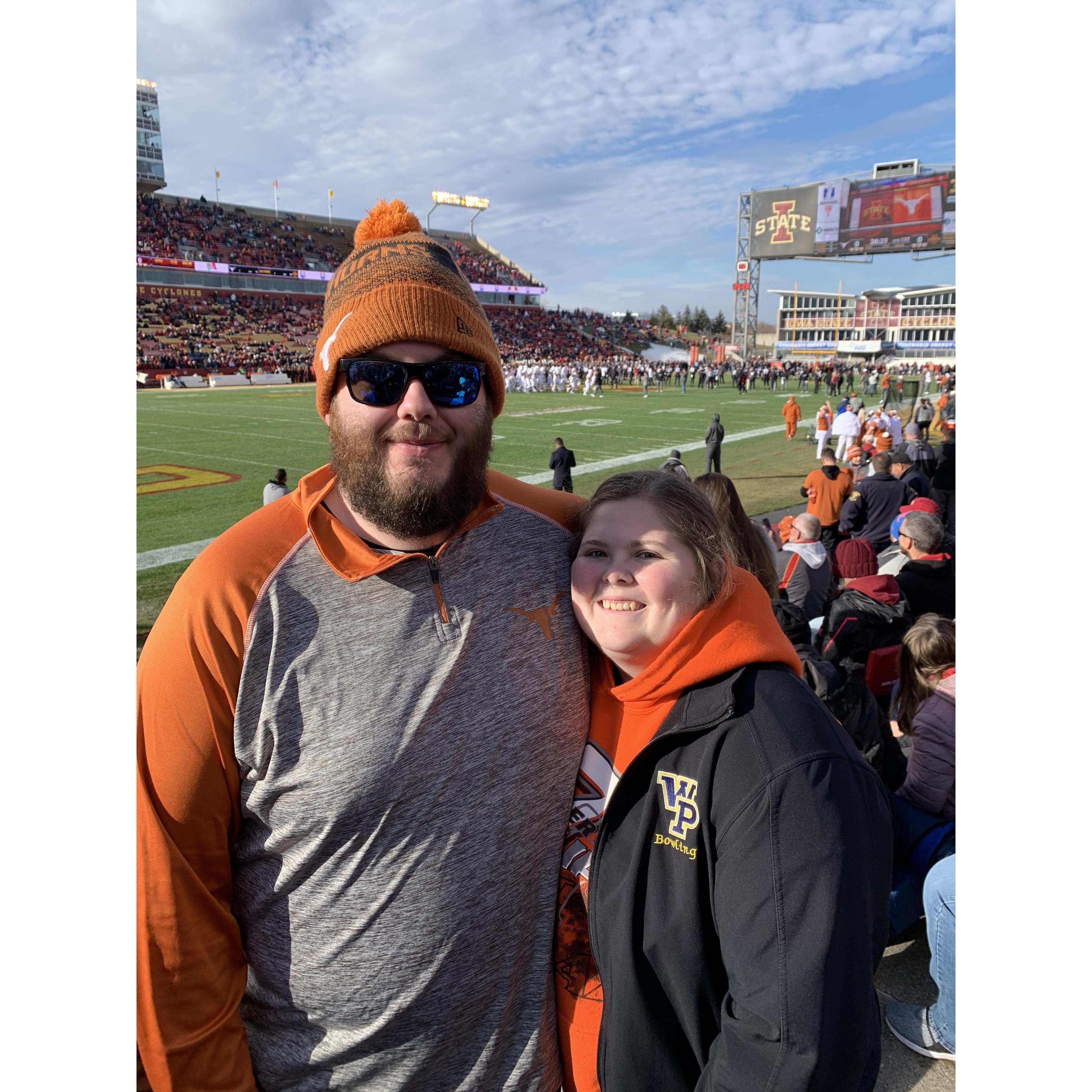 Texas Football game in Ames!