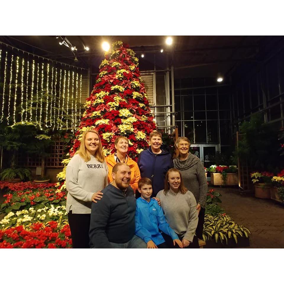Celebrating Christmas with Lyman's family