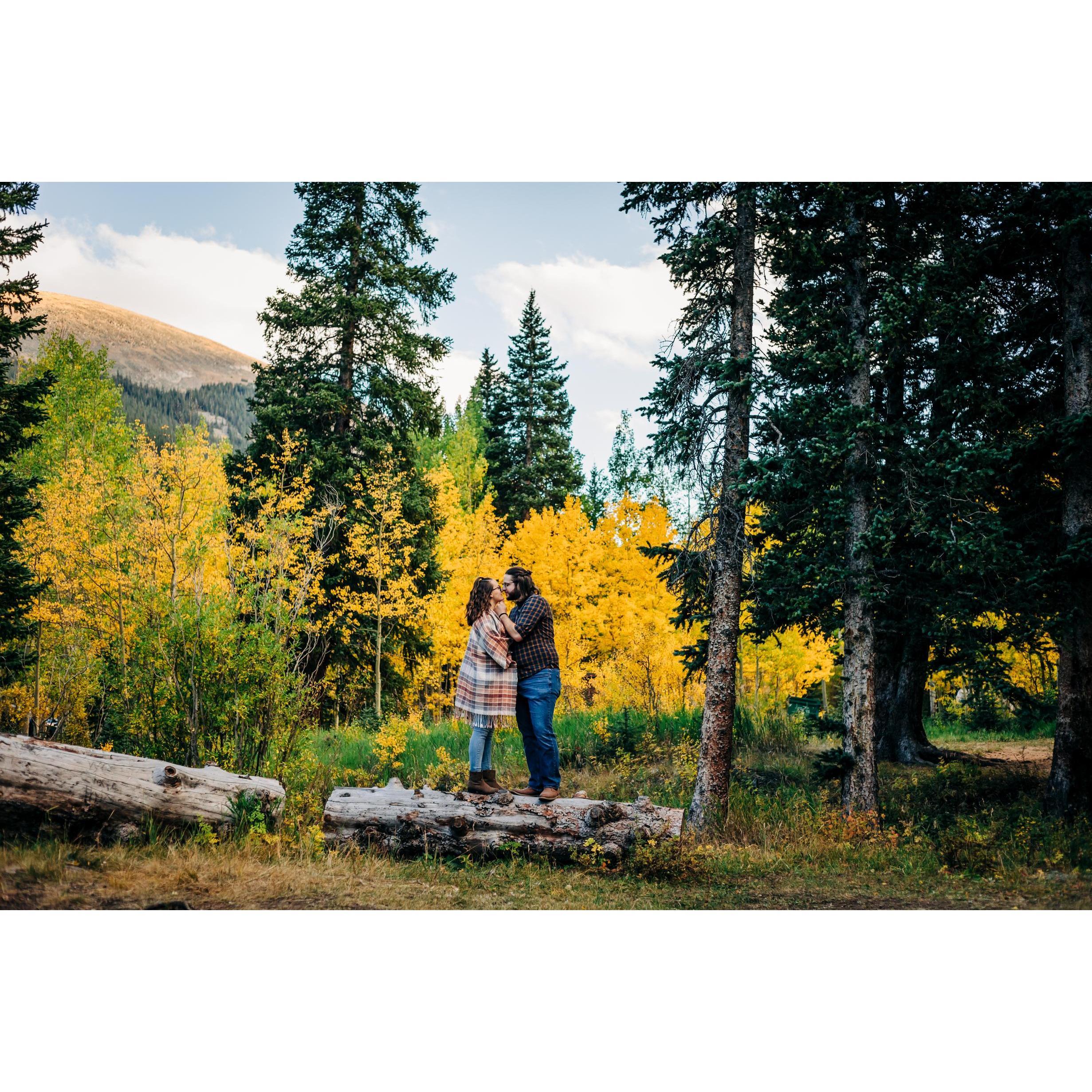 September 2021 - Our engagement photo shoot on Guanella Pass