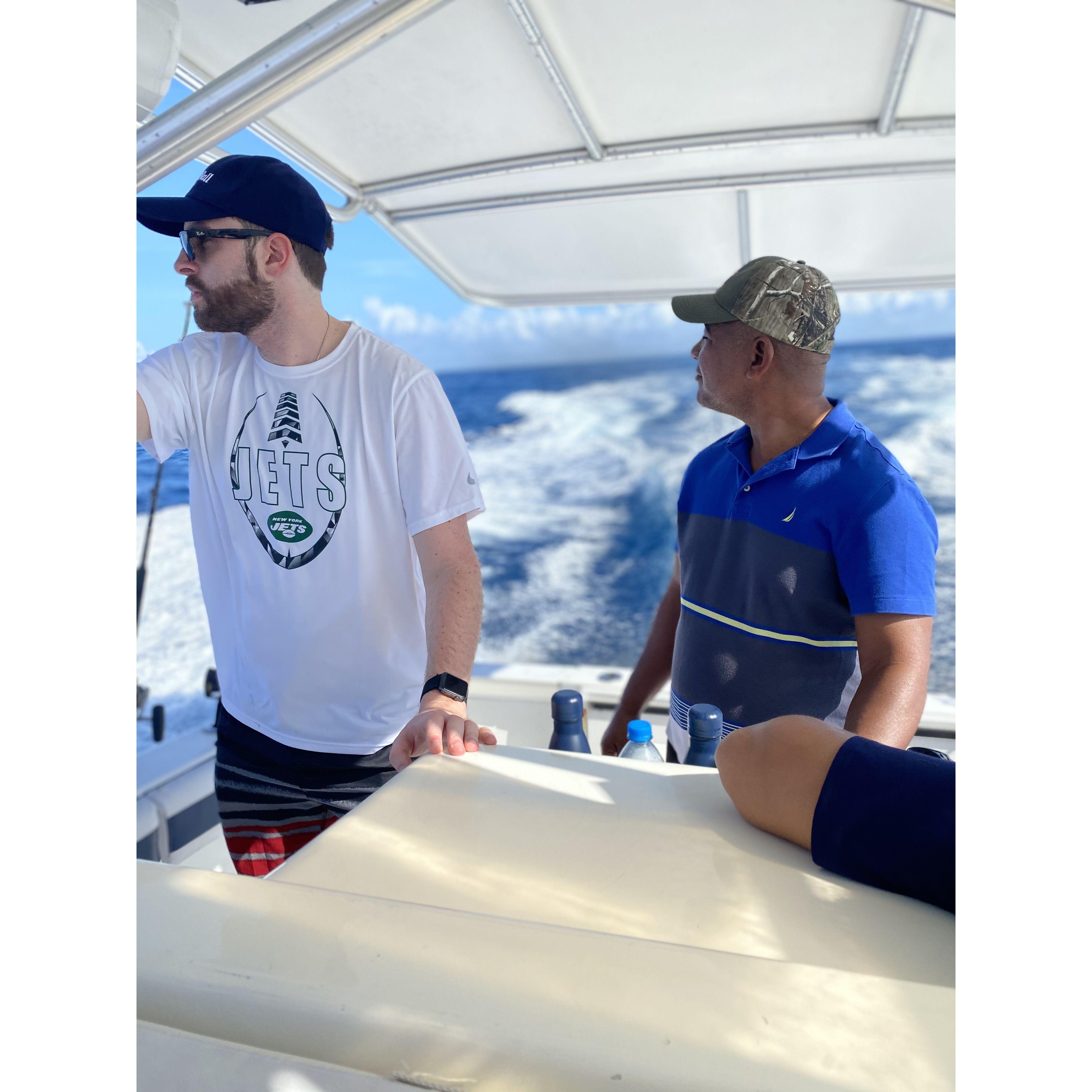 First fishing trip with Papi in DR 2021