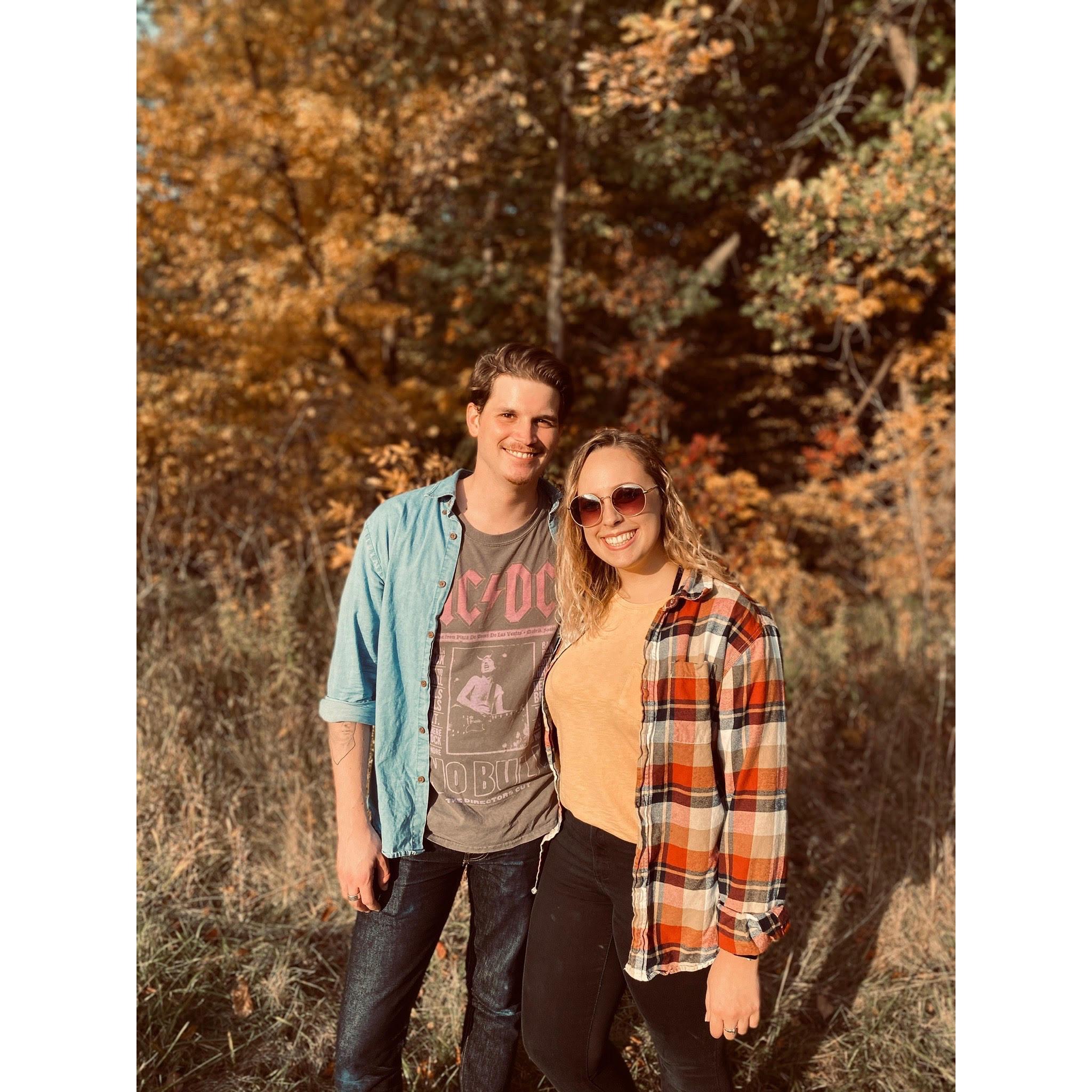 The first time Isaac agreed to be dragged along to an Apple Orchard.