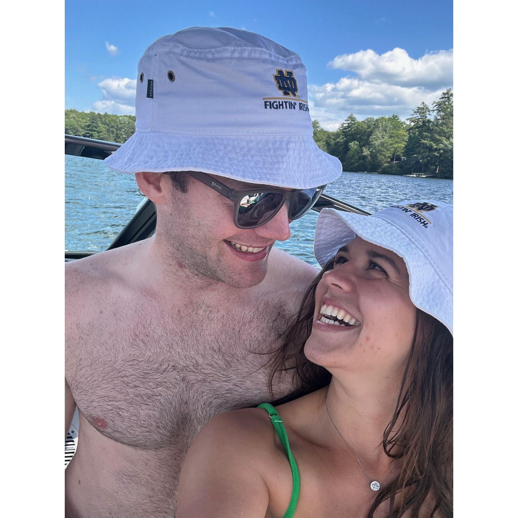 Dan is jealous of her tan