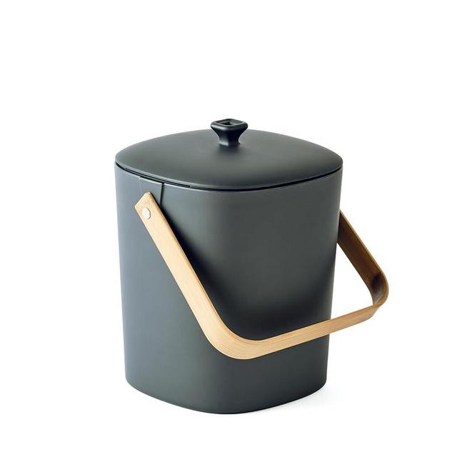 Bamboozle Countertop Compost Bin Kitchen | 1 Gallon | Odorless Composting Bin with Filters | Indoor Compost Bin with Lid | Plant Based Kitchen Composter for Food Scraps & Waste Recycling